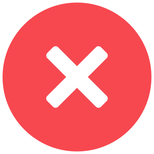 Payment failed icon